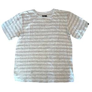 Quiksilver Grey Stripe Short Sleeve T-shirt size Large (Boy's) Small (Women)